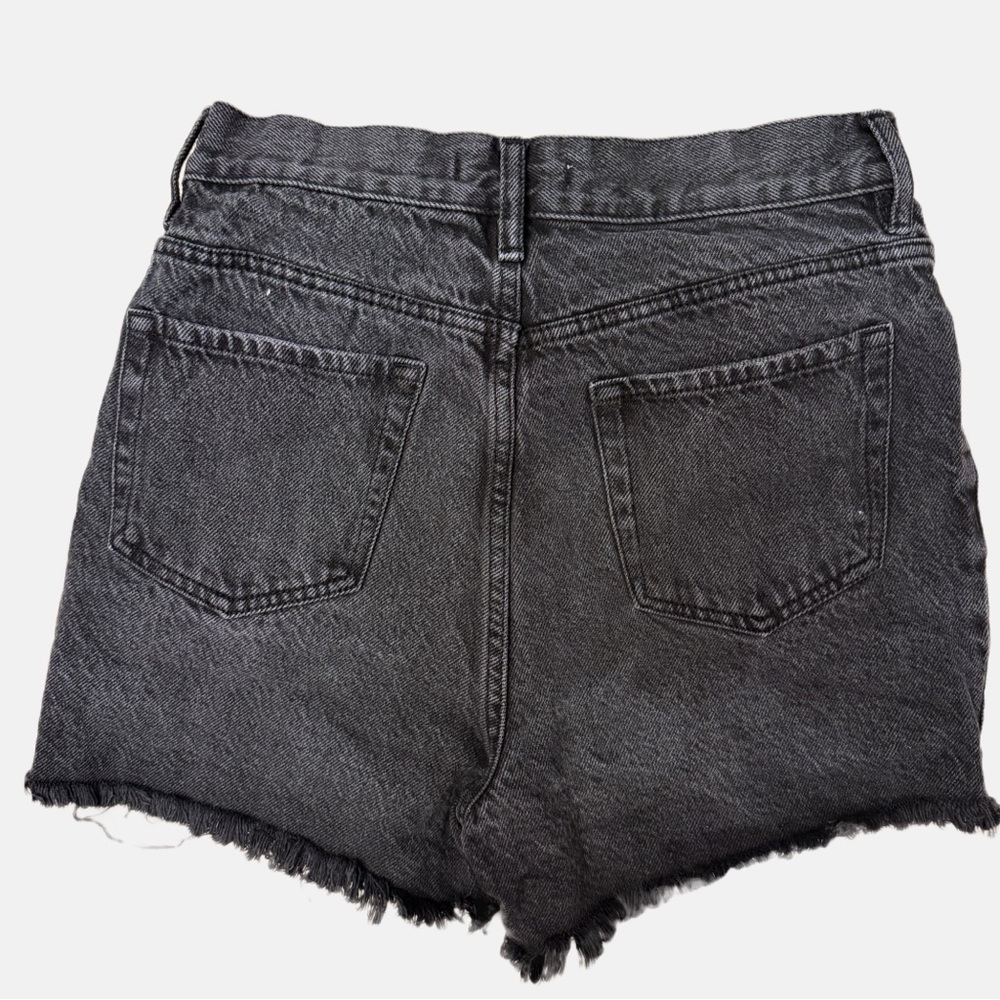 Pacsun Black Denim Cutoff Shorts Women's 28 Grunge Festival Boho Retro Jeans Y2K - Picture 2 of 8